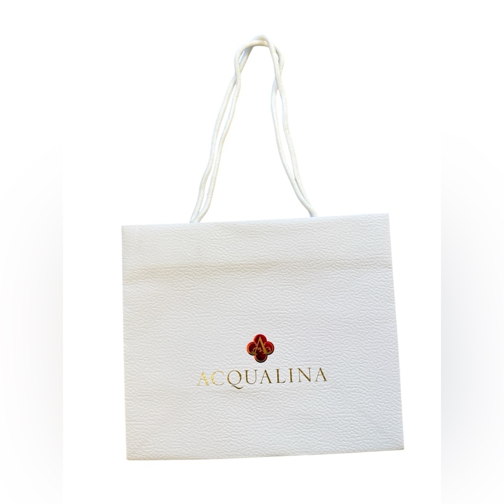 Acqualina White Shopping Tote Bag